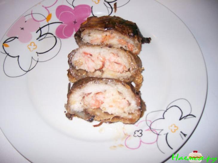 Рулет с рыбой и креветками Рулет с рыбой и креветками