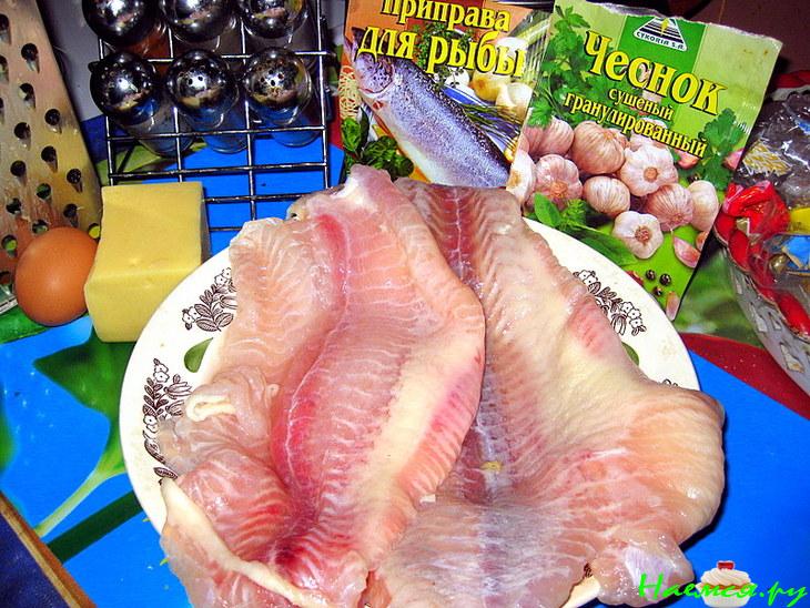 Филе морского языка в шубке