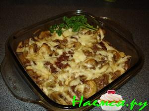 Телятина с грибами