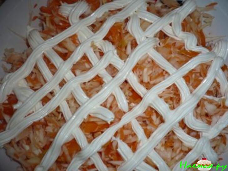 Постный легкий салатик "Солнечная улыбочка"