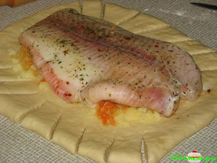 Морской язык в пироге