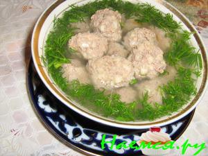 Необычные фрикадельки с бульоном Необычные фрикадельки с бульоном
