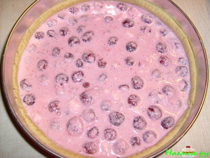 Пирог творожный "Вишенки" Пирог творожный "Вишенки"