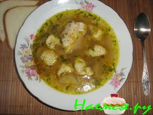 Супчик рыбный с клецками Супчик рыбный с клецками