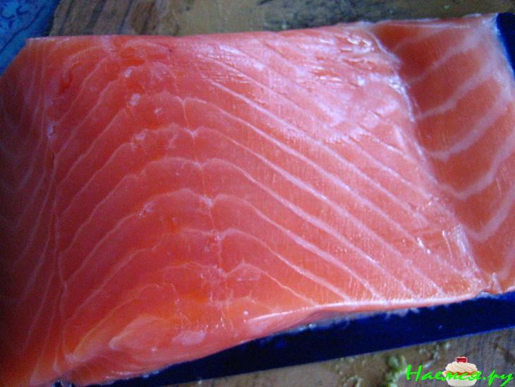 Лёгкий салатик с малосольной форелью