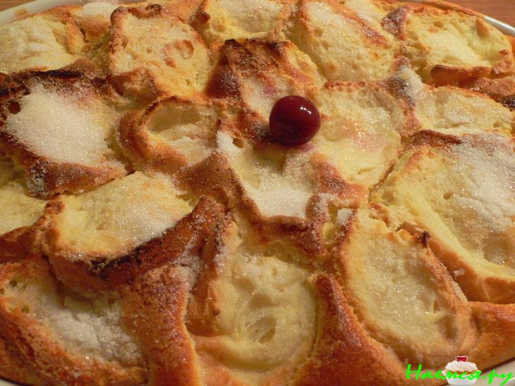 Вишневая запеканка с ванилью