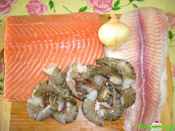 Зразы рыбные из сёмги и пангасиуса Зразы рыбные из сёмги и пангасиуса