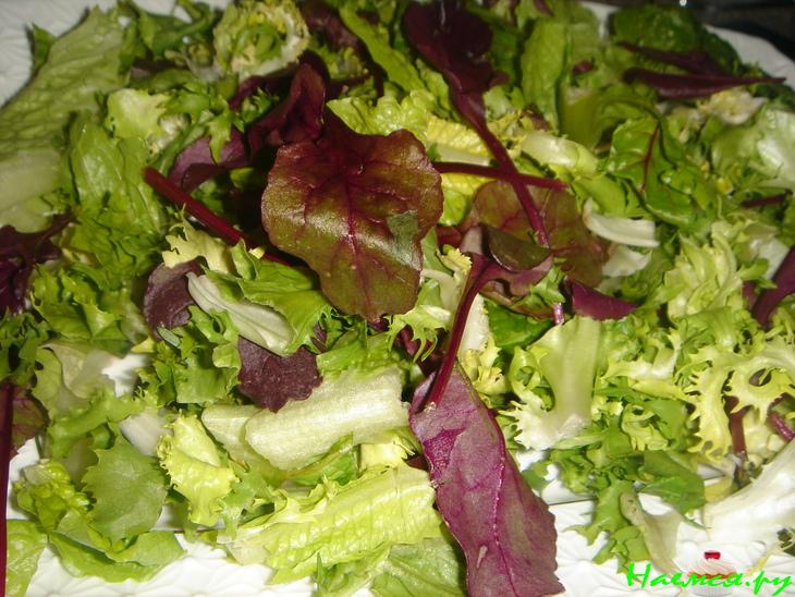 Салат с морепродуктами "Изысканный" Салат с морепродуктами "Изысканный"