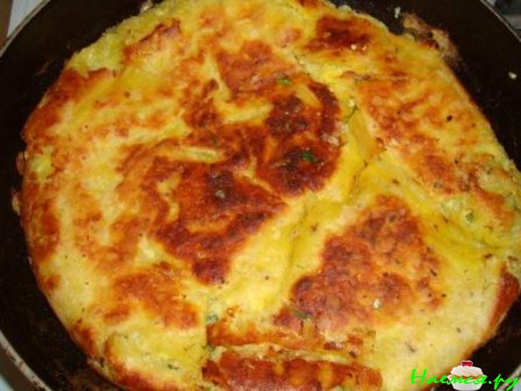 Пирог из лаваша с зеленью и сыром