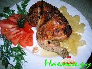 Цыплятки по-малайски с картофелем по-русски Цыплятки по-малайски с картофелем по-русски