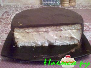 Торт бисквитный "Птичье молоко" домашний Торт бисквитный "Птичье молоко" домашний