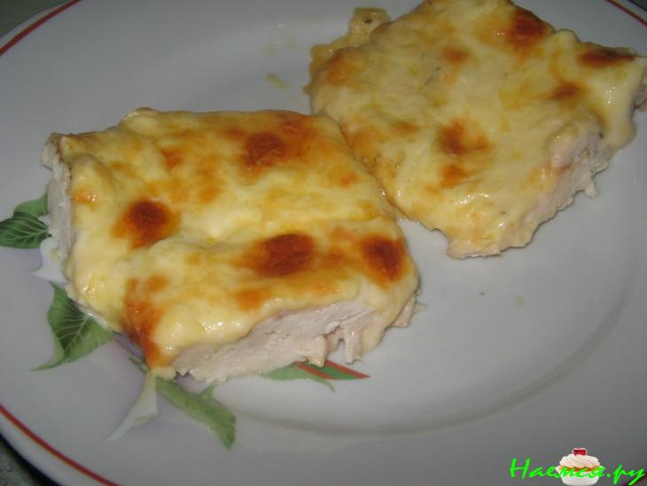 Куриная отбивная в майонезе с чесноком Куриная отбивная в майонезе с чесноком