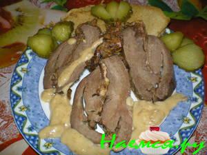 Сердце фаршированное с сулугуни Сердце фаршированное с сулугуни