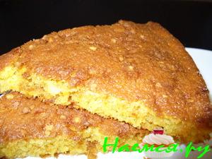 Тонкий морковный кекс с орешками