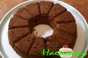 Шоколадно-миндальный кекс