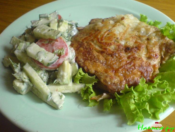 Свиная отбивная с картофельной корочке