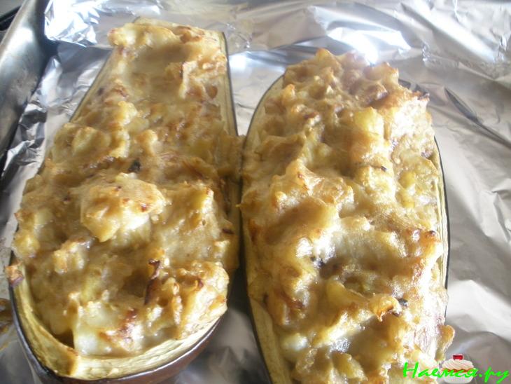 Баклажаны с начинкой из картофеля