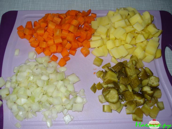 Суп рыбный с огурцом