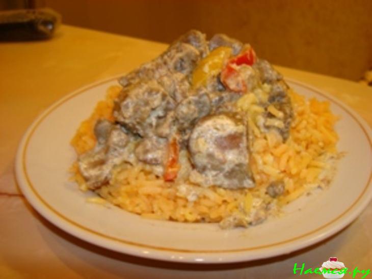 Жареная куриная печенка