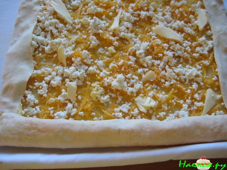 Штрудель с тыквой и творогом на скорую руку