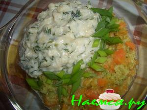 Рыба с соусом бешамель Рыба с соусом бешамель