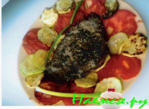 Говядина в чёрной панировке