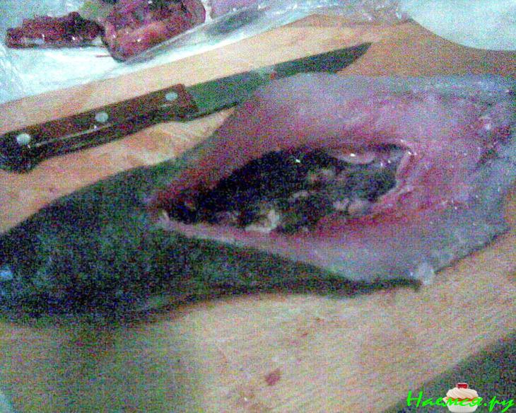 Пеленгас с пикантной овощной начинкой