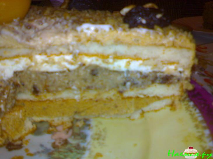 Торт бисквитный "Наслаждение" (с виски) Торт бисквитный "Наслаждение" (с виски)