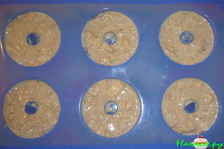 Творожные маффины с мюсли и яблоком Творожные маффины с мюсли и яблоком