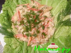 Салат из копчёной скумбрии