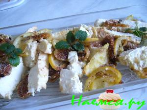 Запеченная фета с инжиром и лимонами Запеченная фета с инжиром и лимонами