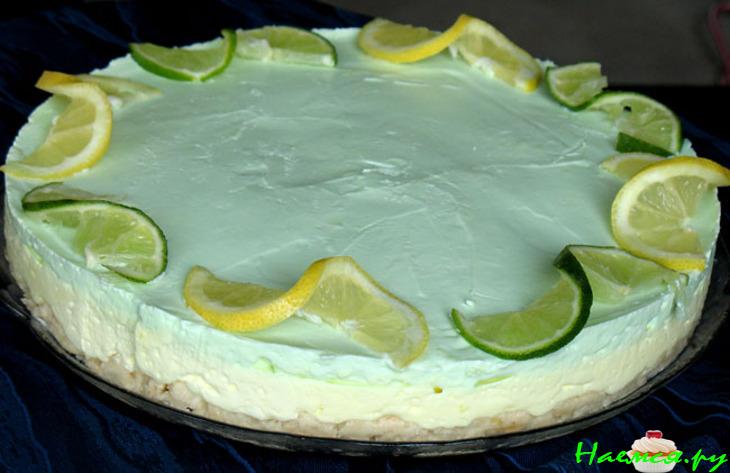 Торт в пастельных тонах, со вкусом лимона и тархуна