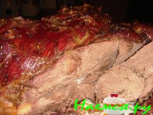 Запеченная нога ягненка