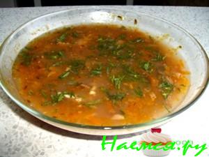 Суп фасолевый с орехами (мой вариант)