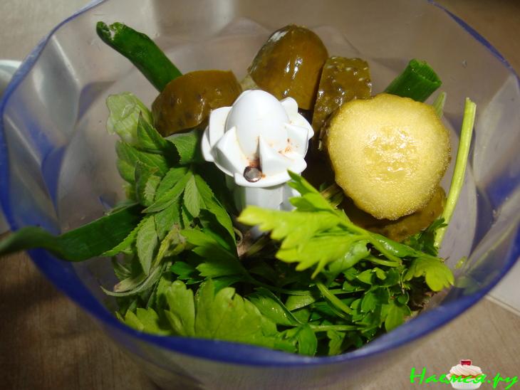 Картофель с Сальса-верде на гарнир Картофель с Сальса-верде на гарнир