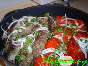 Люля-кебаб (баранина с курдючным жиром)