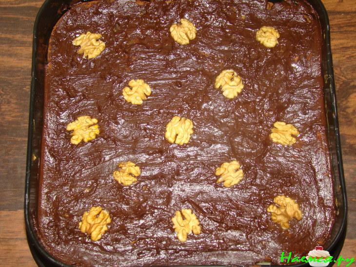 Торт "Баунти" в шоколадной глазури