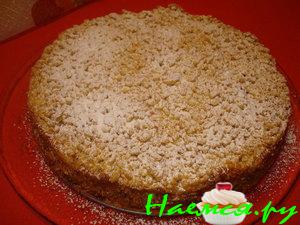 Торт Штрейзельский с черносливом и сливовым повидлом Торт Штрейзельский с черносливом и сливовым повидлом