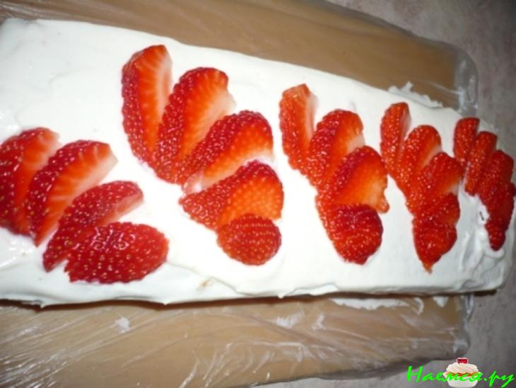 Тортик &laquo;Клубничная полоска&raquo;