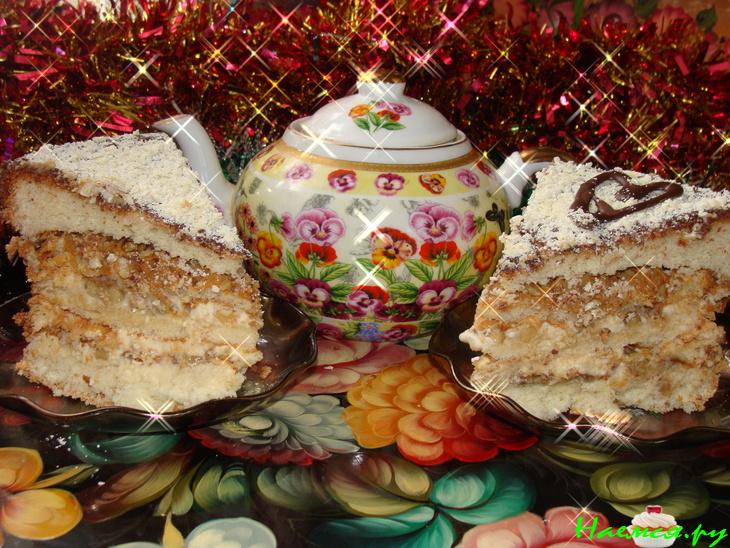 Торт бисквитный 'Новогодний'