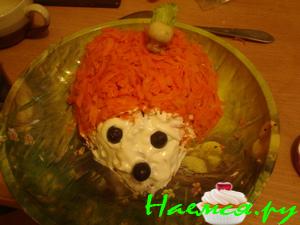 Салат грибной "Ёжик" Салат грибной "Ёжик"