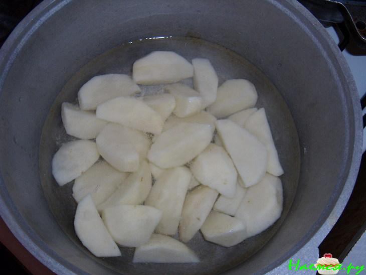 Картошечка жареная с горчицей, имбирем и мятой