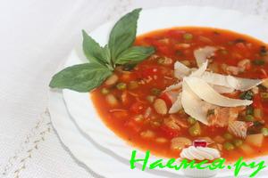 Минестроне с беконом