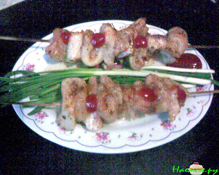 Рыбный шашлык в духовке