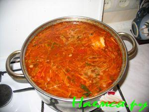 Борщ со свининой