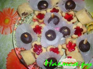 Песочное печенье с джемом