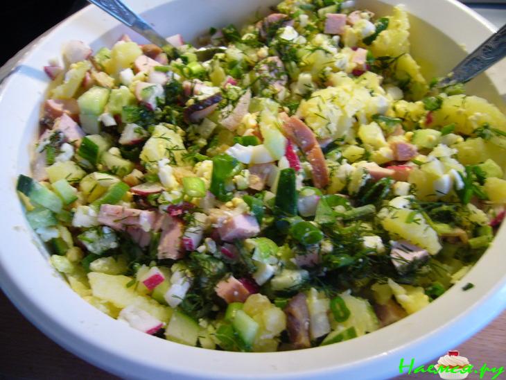 Окрошка грибная