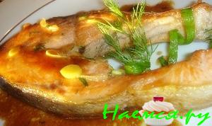 Лосось в медово-соевом соусе Лосось в медово-соевом соусе