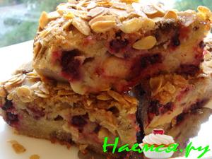 Персиково-ежевичный пирог