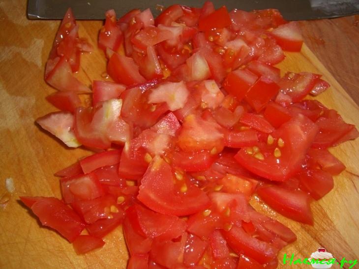 Капустные котлеты с помидорами Капустные котлеты с помидорами